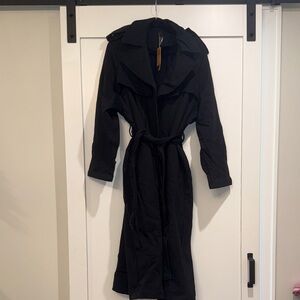 SKIMS Black Trench Coat SZ XS NWT